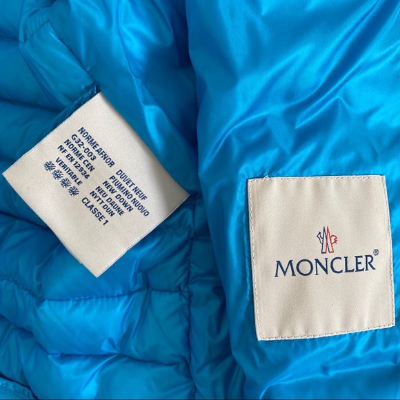 Moncler blue down jacket - Picture 8 of 13